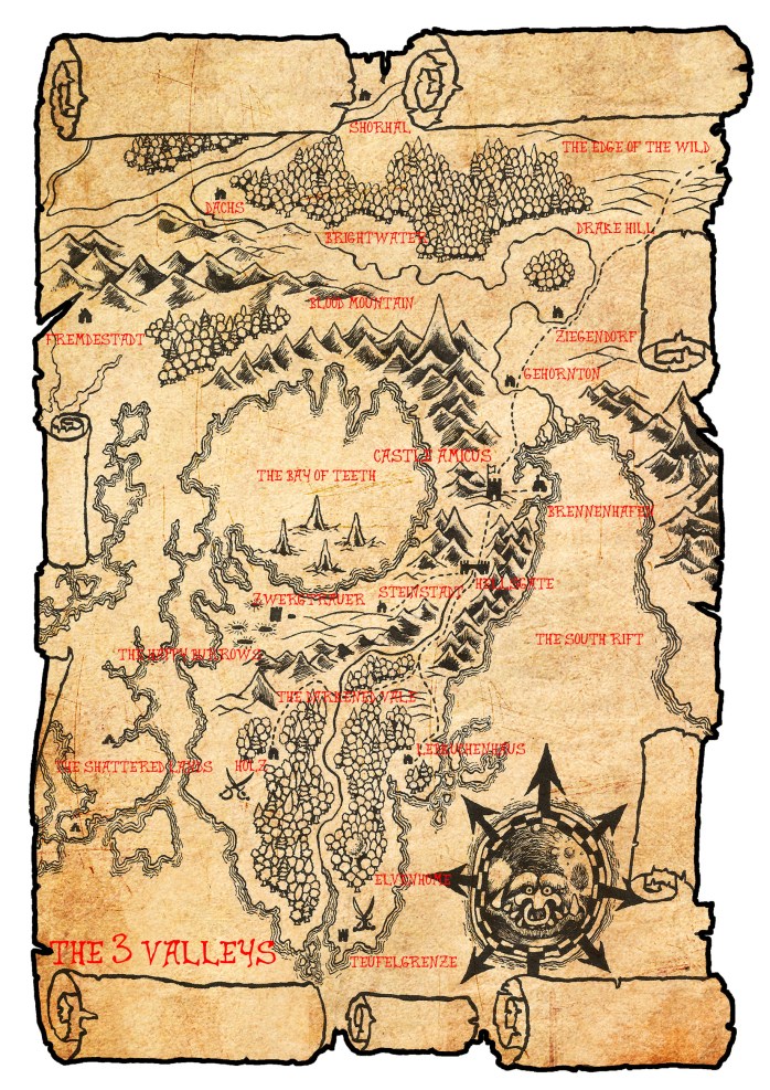 Map of the Three Valleys Region